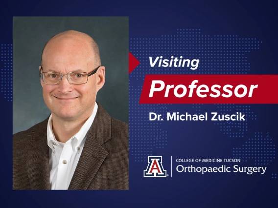 Visiting Professor, Dr. Michael Zuscik, presents at the Department Grand Rounds, to discuss Translational Medicine on Arthritis Research.