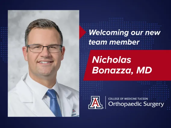 Photo and welcome message for Nicholas Bonazza, MD