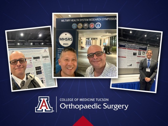 University of Arizona orthopedic researchers presented 3 studies at the 2023 MHSRS Conference
