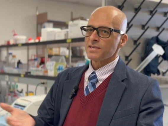 Dr. John Elfar on the local news