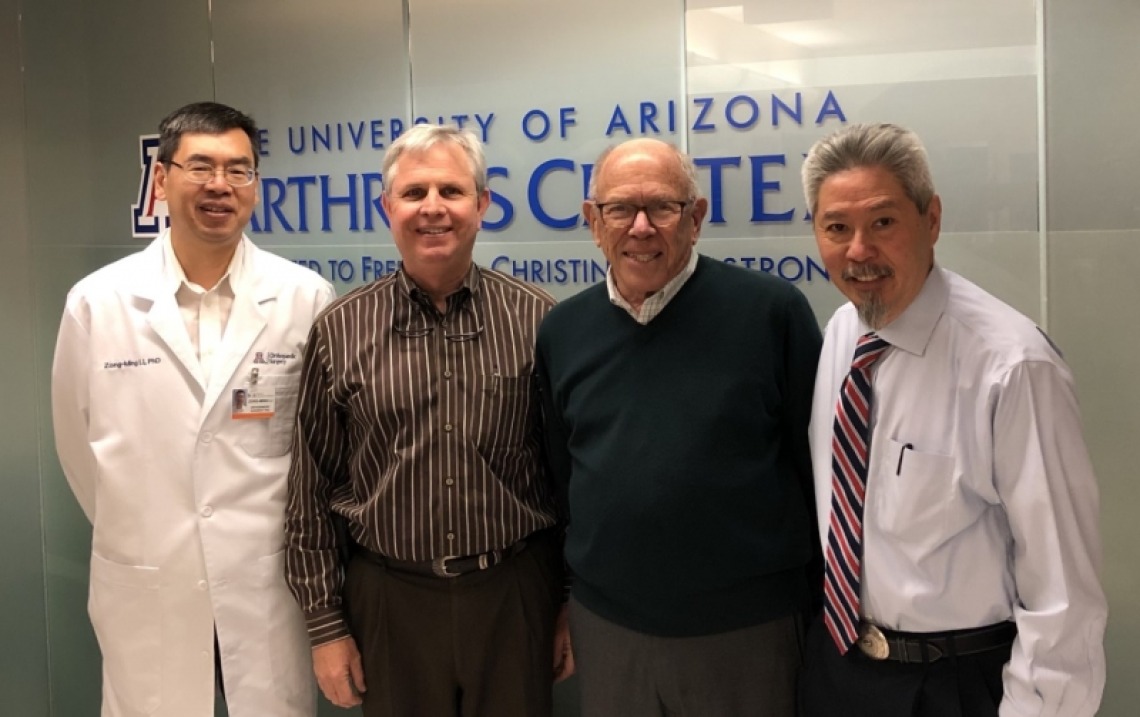 Arthritis research team at the University of Arizona