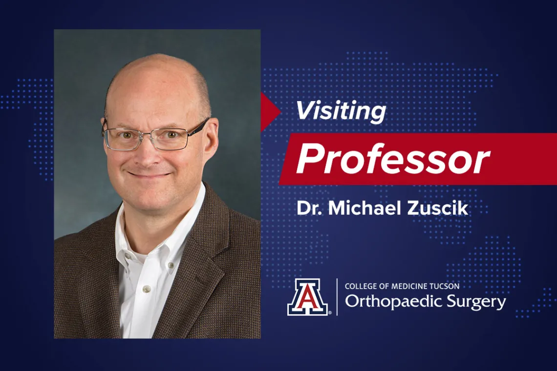 Visiting Professor, Dr. Michael Zuscik, presents at the Department Grand Rounds, to discuss Translational Medicine on Arthritis Research.