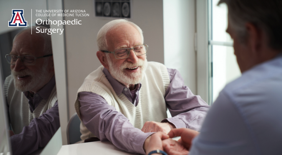 Older man receiving assessment in medical office