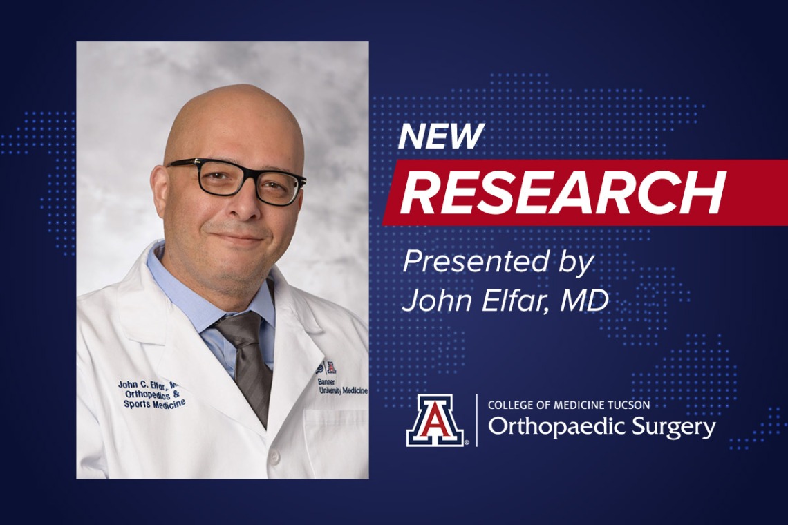New research presented by John Elfar, MD