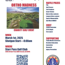 Golf Flyer for Ortho March Madness